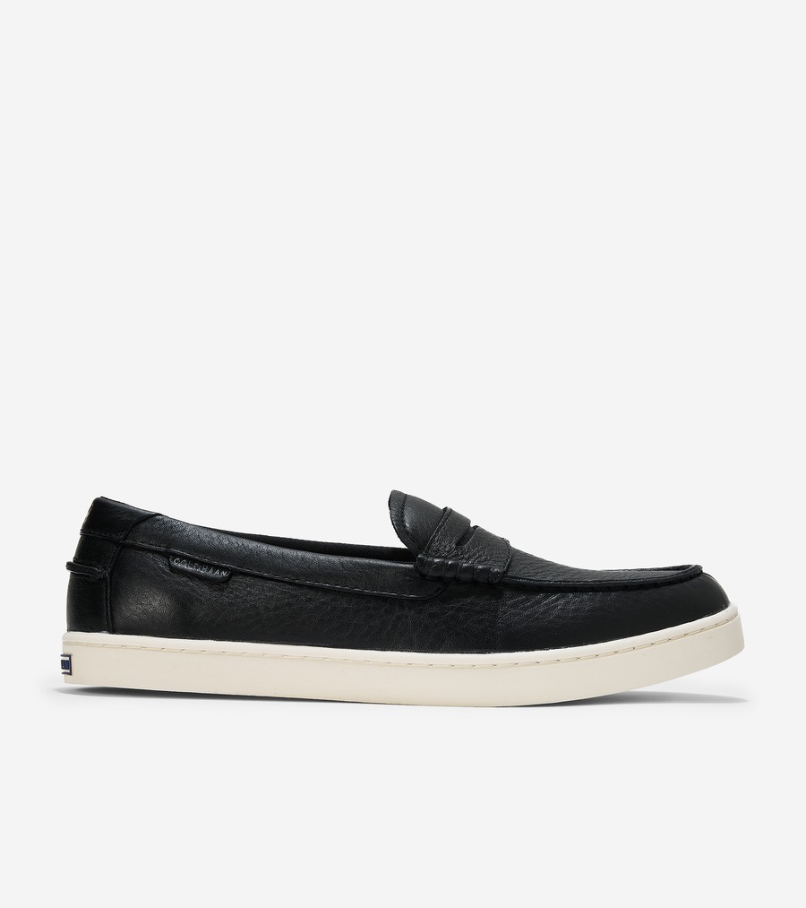 コールハーン Colehaan アウトレット メンズ アウトレット シューズ ローファー & ドライバー ナンタケットペニー mens C38897 ブラック ペブルドレザー/アイボリー|コールハーン 店
