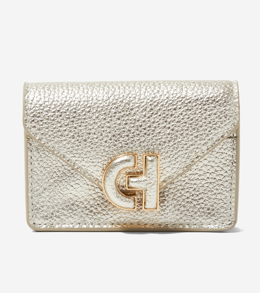 電話を掛けるハーン Colehaan 逃げ口 レディース ウィメンズ 御徒面子 \u0026 付属品 紙入れ \u0026 合切袋 町 歌留多 入れもの womens U06972 ゴールド