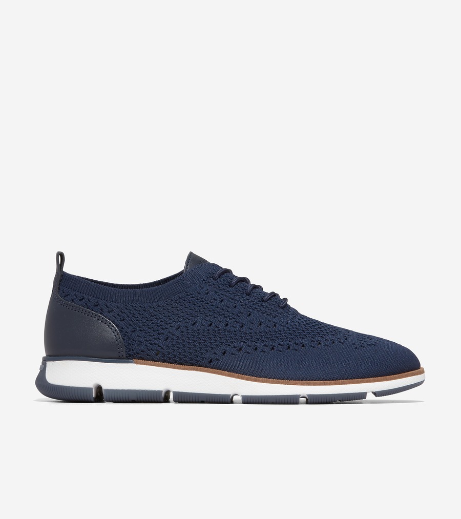 電話を掛けるハーン Colehaan 降車口 レディース ウィメンズ シューズ オックスフォード 4. 皆無競技場 スティッチライト オックスフォード womens W28829 米国海軍 ブレーザー 編み物 / オプティックホワイト