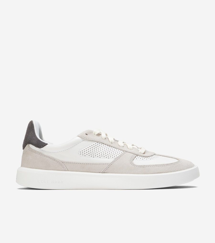 電話を掛けるハーン Colehaan 逃げ路 グランドクロスコート モダンターフスニーカー mens. C39822 マイクロ手当て/グレーピンストライプ/オプティックホワイト メンズ靴-靴-スニーカー