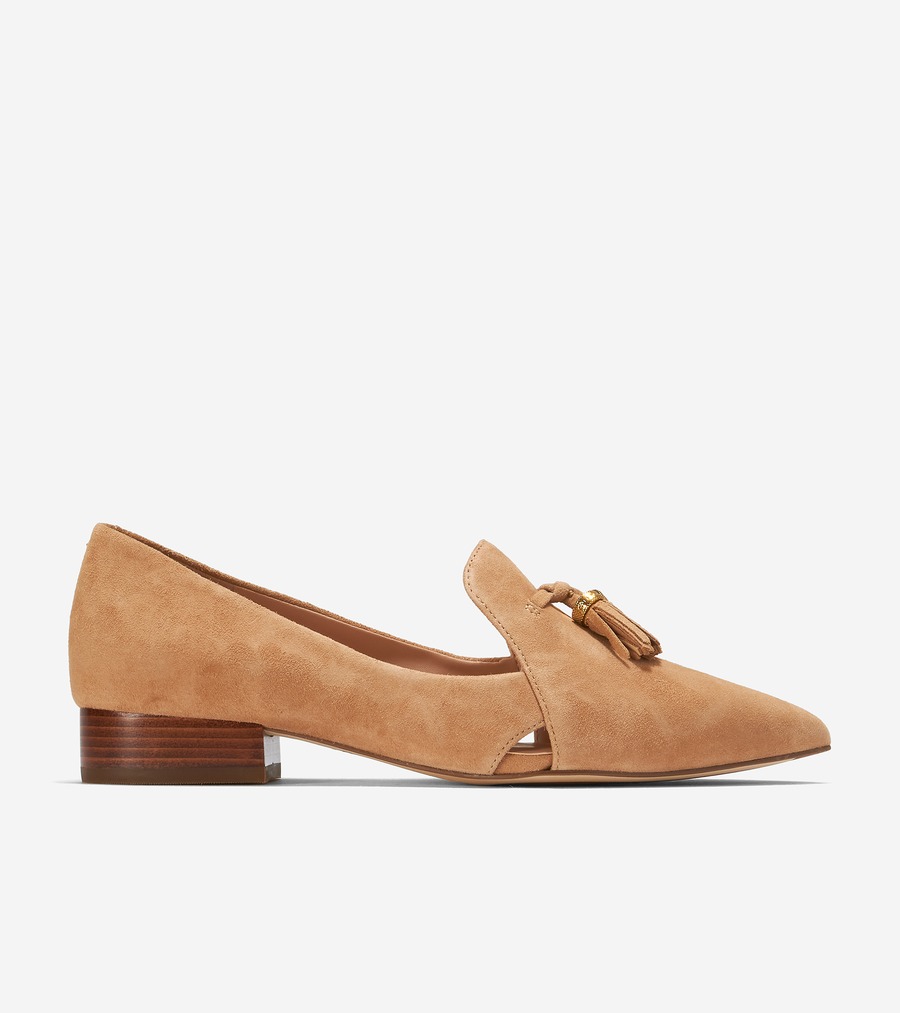 コールハーン Colehaan アウトレット レディース ウィメンズ シューズ ローファー & ドライバー ヴァーニャ タッセル フラット womens. W31607 CH ブラッシュ タン スエード｜コールハーン　店