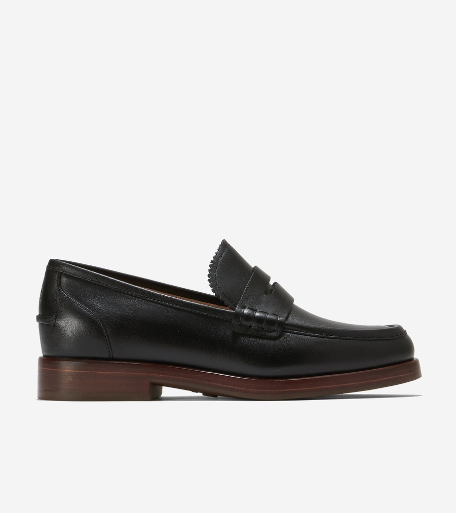 美品　コールハーン　オリジナルグランド　レザースリッポン　ローファー　ブラウン コール ハーン COLE HAAN オリジナルグランド プラットフォーム