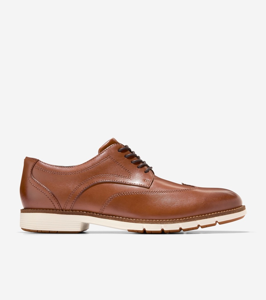 コールハーン Colehaan アウトレット メンズ アウトレット シューズ オックスフォード フレックスグランド360 ウィングチップ オックスフォード mens. C40440 ブリティッシュタン/アイボリー｜コールハーン　店