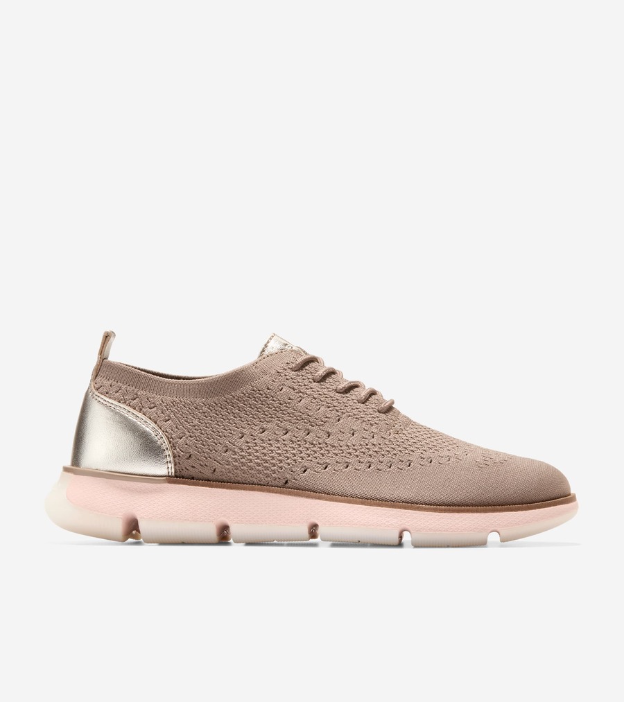 コールハーン Colehaan アウトレット レディース ウィメンズ シューズ オックスフォード 4.ゼログランド スティッチライト オックスフォード womens W31502 CH アイリッシュ コーヒー ニット / ゴールド タルカ