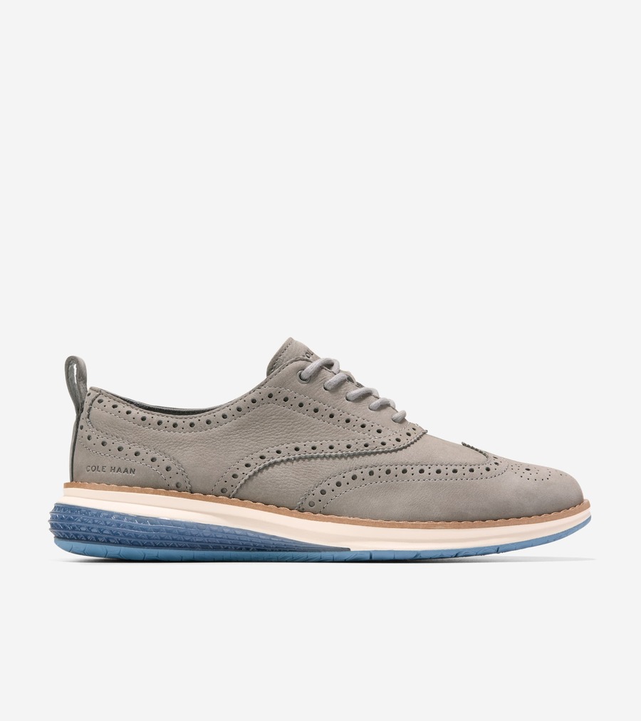 電話を掛けるハーン Colehaan 逃げ道 メンズ シューズ オックスフォード 目あたらしい地べた エナジーウィーヴ ウィングチップ オックスフォード mens C40679 鉄石ころ ヌバック/象牙色