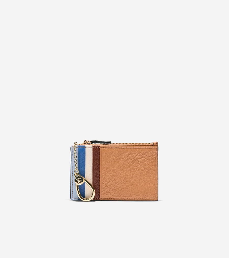 コールハーン Colehaan アウトレット ウィメンズ アウトレット バッグ & アクセサリー 財布 & ポーチ カード ケース W/ ジップ womens. U07385 ビスケット|コールハーン 店