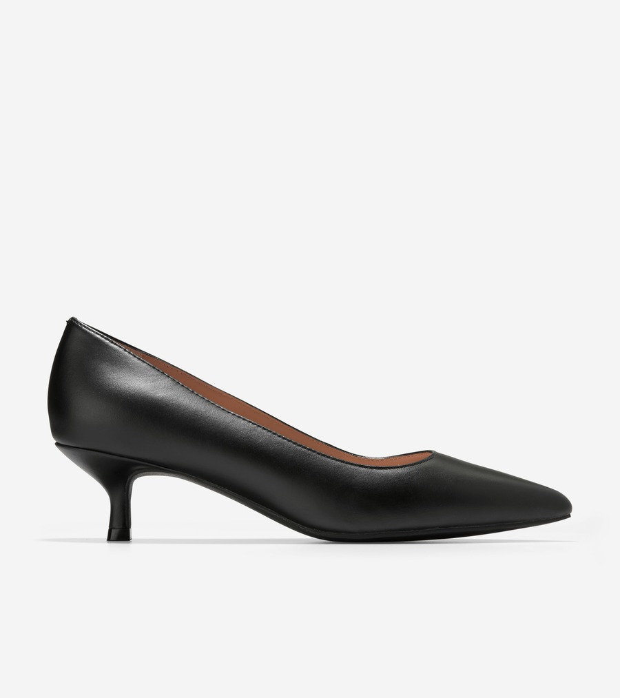 コールハーン Colehaan アウトレット ウィメンズ アウトレット シューズ パンプス & ウェッジ マジョリー パンプ WP 45MM womens. W32570 ブラック レザー ウォータープルーフ｜コールハーン　店 21,681円