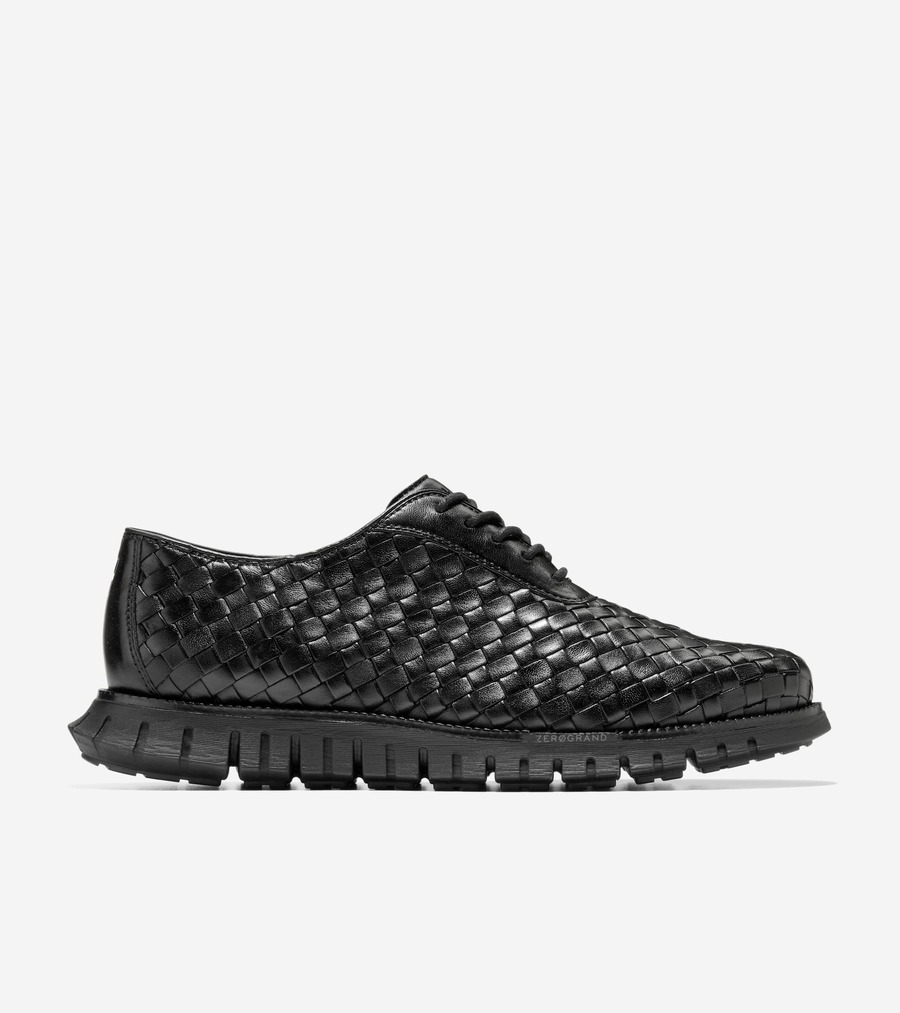 コールハーン Colehaan メンズ シューズ オックスフォード ゼログランド リマスタード ウーヴン オックスフォード mens C41977 ブラック/ブラック/ブラック
