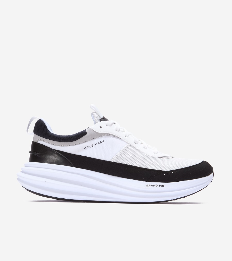 コールハーン Colehaan アウトレット メンズ コレクション オリジナルグランド オリジナルグランド クアッドストレイク ランナー mens. C39639 オプティックホワイト/ブラック｜コールハーン　店