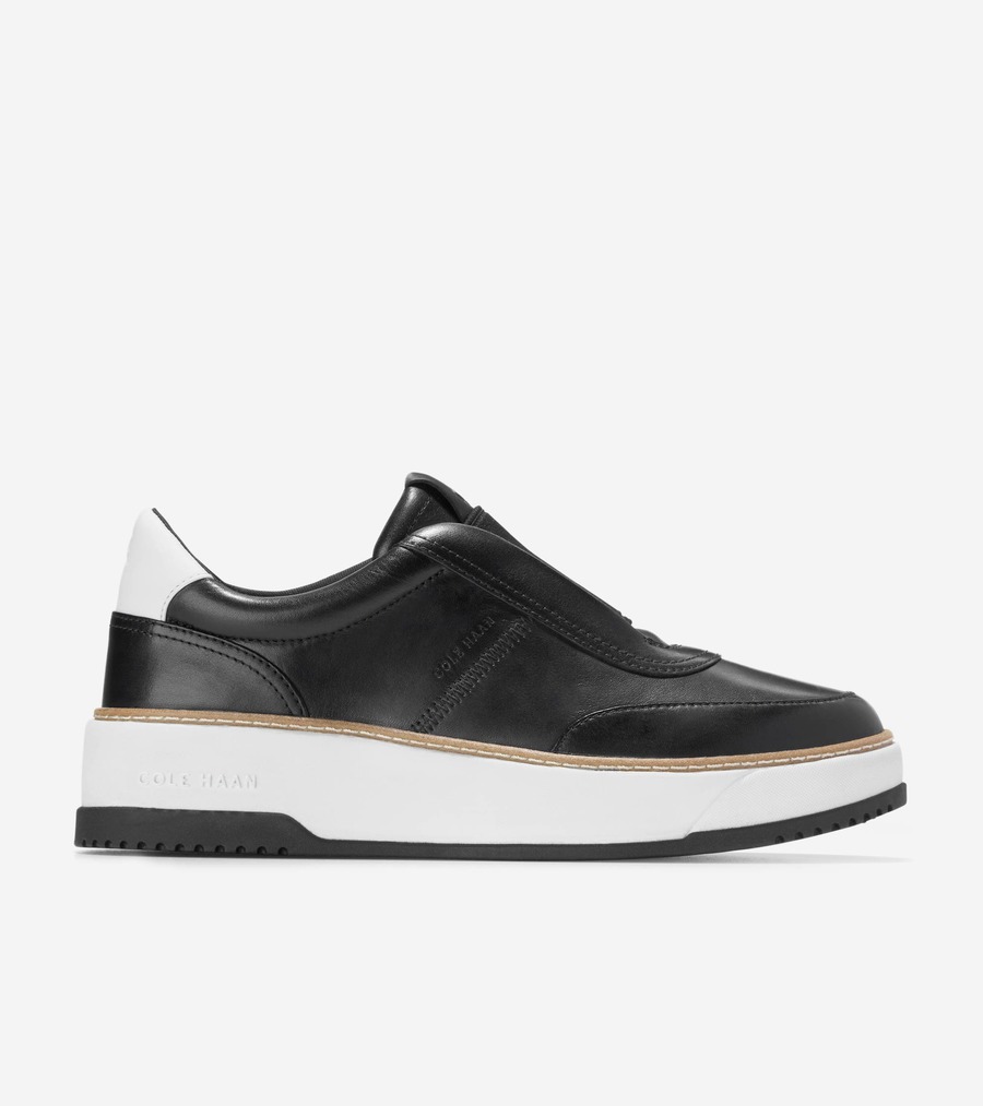 コールハーン Colehaan ウイメンズ シューズ スニーカー グランドプロ マックスフィールド スリッポン スニーカー womens W33366 ブラック / ホワイト - ブラック
