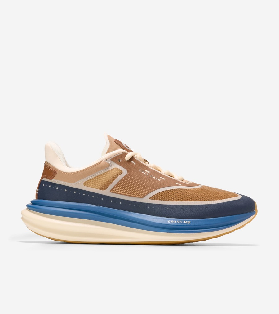 コールハーン Colehaan メンズ シューズ スニーカー オリジナルグランド クアッドスター ランニング スニーカー mens C41242 CHファッロ/CHミッドナイトムーン/アラバスターグリーム