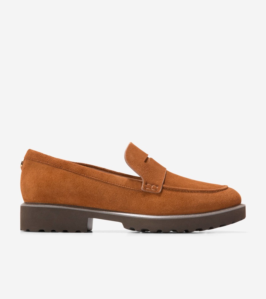 コールハーン Colehaan アウトレット ウィメンズ アウトレット シューズ ローファー & ドライバー グウェンドリン ペニー ローファー womens. W33936 CH タバコ スエード