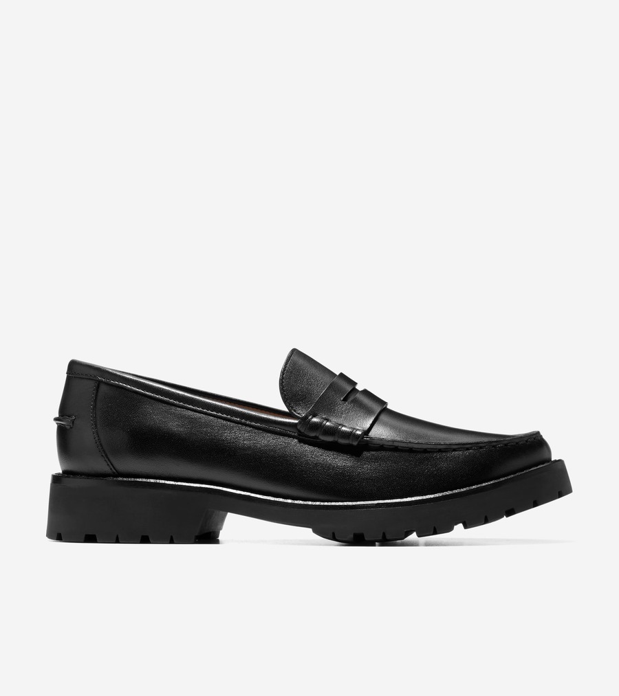 コールハーン Colehaan ウイメンズ シューズ ローファー & モカシン トリーナ ラグ ローファー womens. W34033 ブラック レザー｜コールハーン　店
