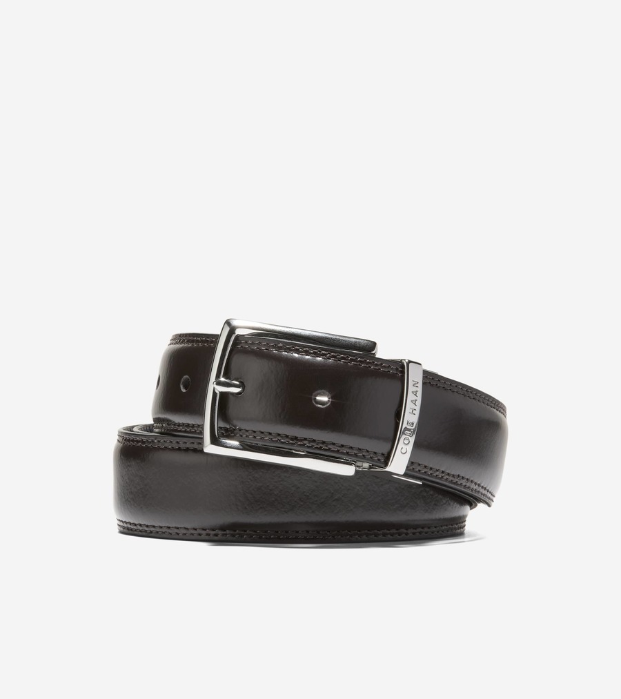 コールハーン Colehaan メンズ バッグ & アクセサリー ベルト クラシック リバーシブル レザー ベルト mens F12780 チョコレート