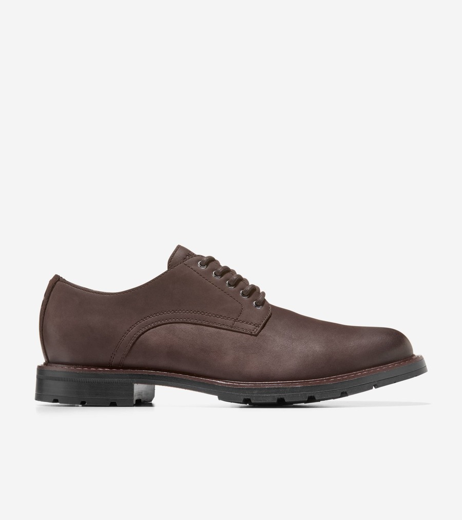 コールハーン Colehaan アウトレット メンズ アウトレット シューズ オックスフォード チェンバレン グランド プレーントゥ オックスフォード mens. C41612 CHダークチョコレート ヌバック/ブラック ウォーターレジスタント
