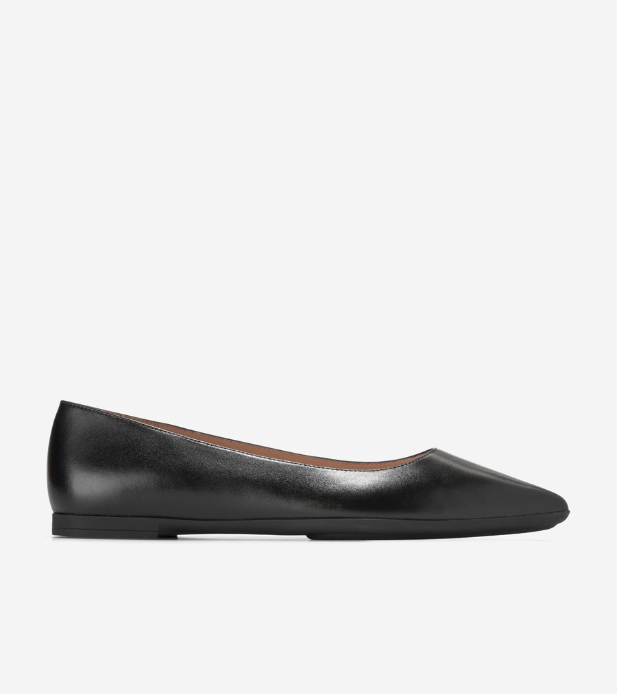 電話を掛けるハーン Colehaan ウイメンズ シューズ バレー \u0026 坦々たる 地べた いき込み アンジェリーナ バレー womens W34345 黒いこと なめし革