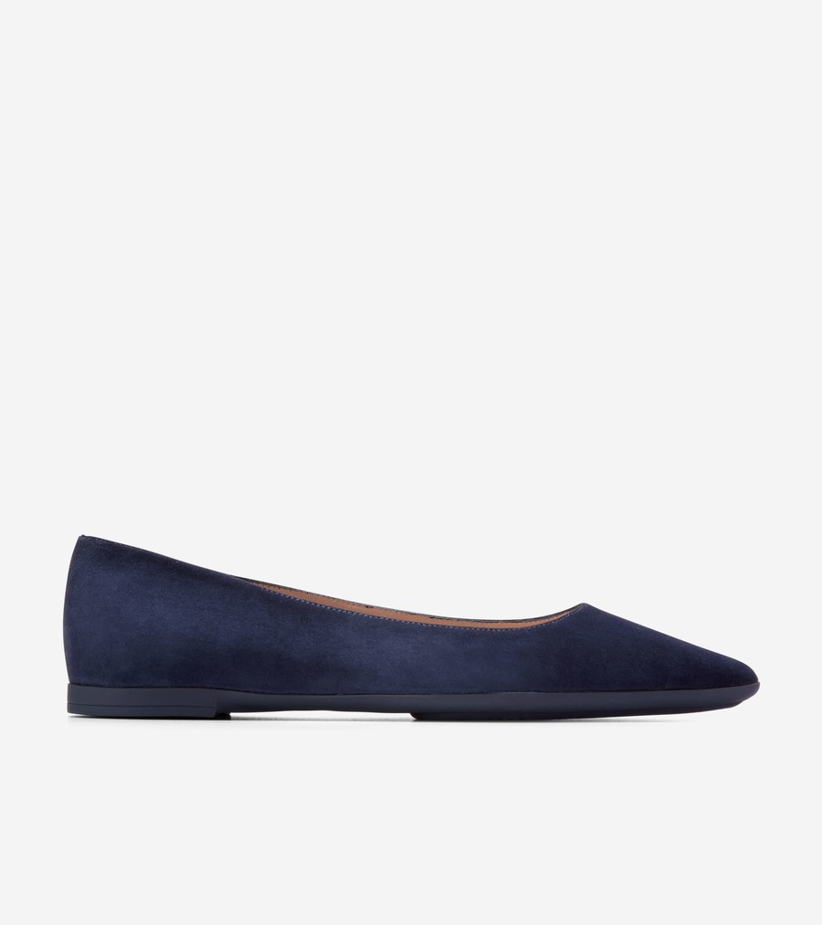 コールハーン Colehaan ウイメンズ シューズ バレエ & フラット グランド アンビション アンジェリーナ バレエ womens W34348 CH ミッドナイト ムーン スエード