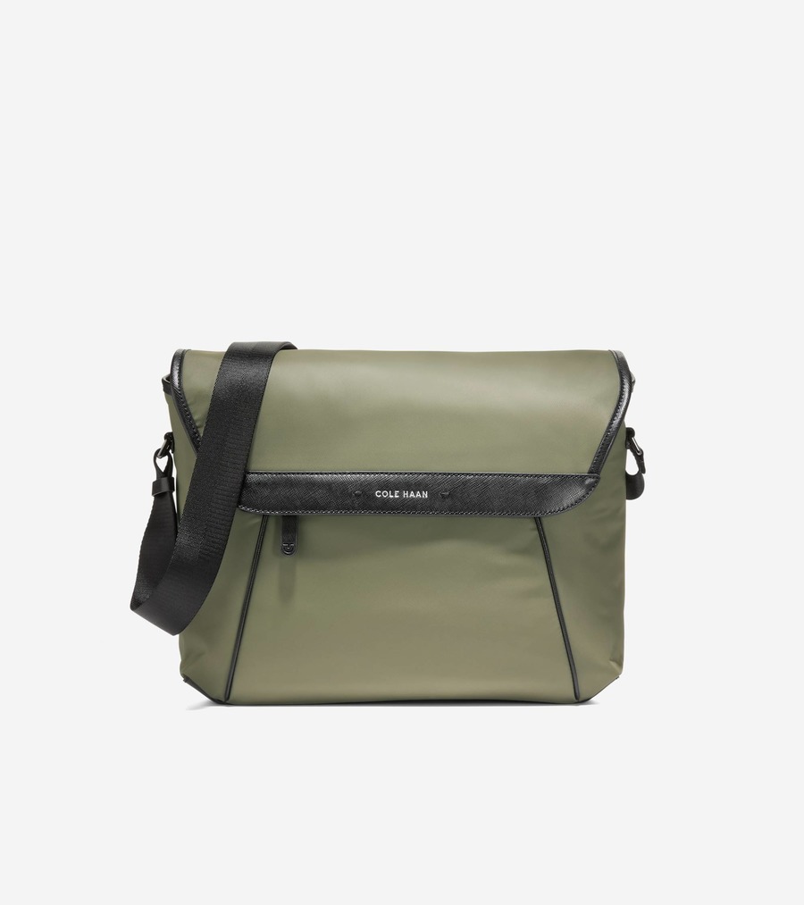 コールハーン Colehaan アウトレット メンズ アウトレット バッグ & アクセサリー バッグ カールソン フラップ メッセンジャー mens. F12674 オリーブナイト