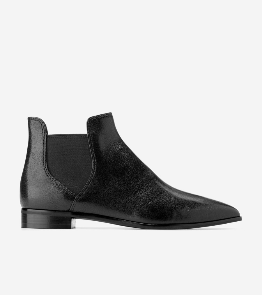 電話を掛けるハーン Colehaan 逃げ口 ウィメンズ 逃げ口 シューズ ブーツ \u0026 ブー紅茶 カラ ブー紅茶 womens. W31578 黒いこと なめし革