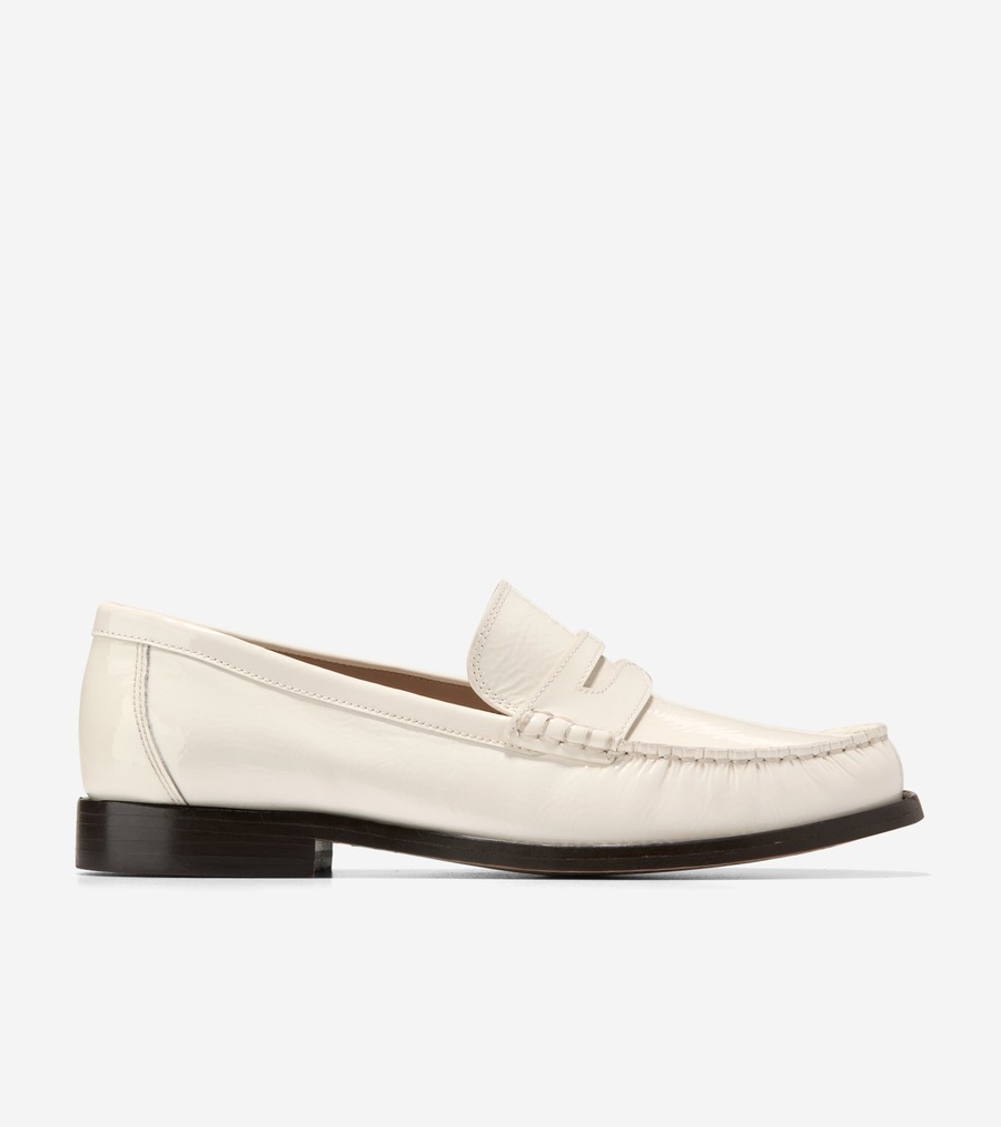 コールハーン Colehaan アウトレット ウイメンズ シューズ ローファー & モカシン ラナ ラックス ペニー ローファー リマスタード womens. W32731 アイボリー クリンクル パテント|コールハーン 店