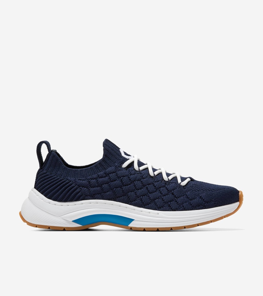 コールハーン Colehaan アウトレット ウィメンズ アウトレット シューズ スニーカー グランド クロスコート エルダ ニット ランナー womens. W34600 CH ミッドナイト ムーン / ホワイト / ディープ ウォーター