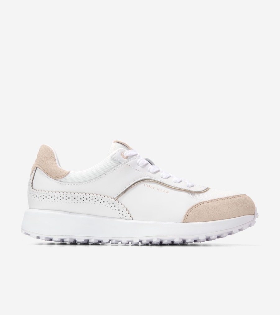 コールハーン Colehaan アウトレット ウィメンズ アウトレット シューズ スニーカー グランド クロスコート ハレット ランナー womens. W34624 ホワイト / オート スエード / ガム