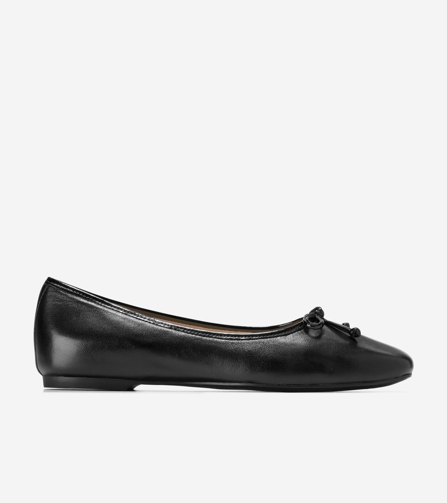 コールハーン Colehaan ウイメンズ シューズ バレエ & フラット ニコレット バレエ womens W34738 ブラック レザー / ブラック パテント