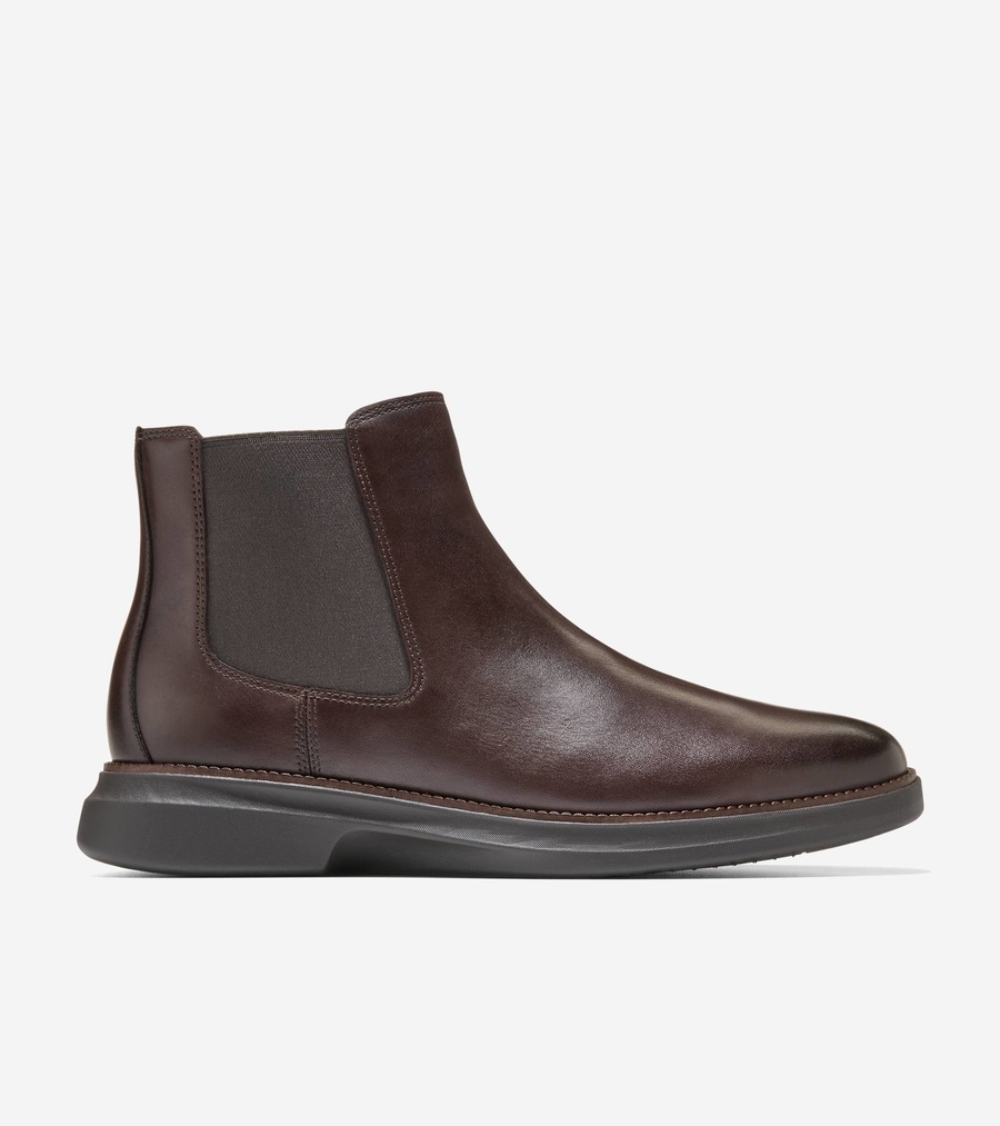 コールハーン Colehaan アウトレット メンズ アウトレット シューズ ブーツ & チャッカ グランド シャドーライト チェルシーブーツ mens. C41564 マデイラ/ダークナチュラル/ジャバ ウォータープルーフ