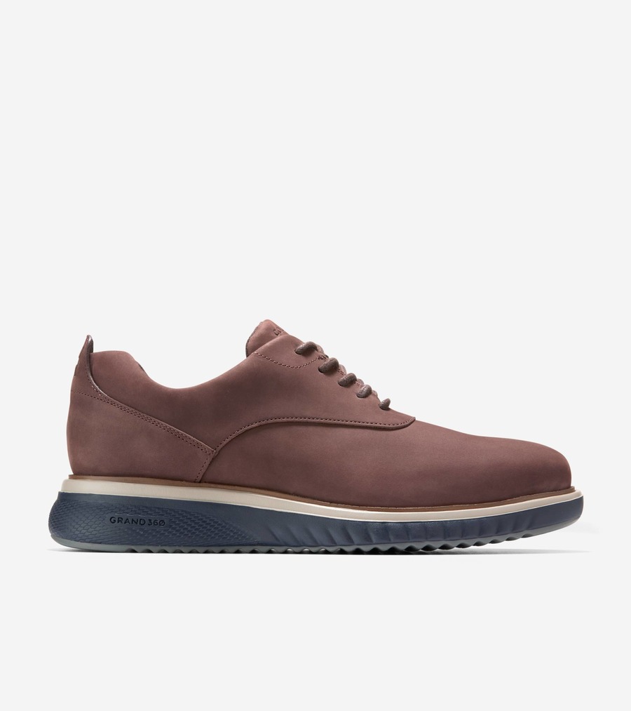 コールハーン Colehaan メンズ コレクション ゼログランド ゼログランド イオン プレーントゥ オックスフォード mens. C43599 CHマデイラ ヌバック/ダヴ/CHミッドナイトムーン