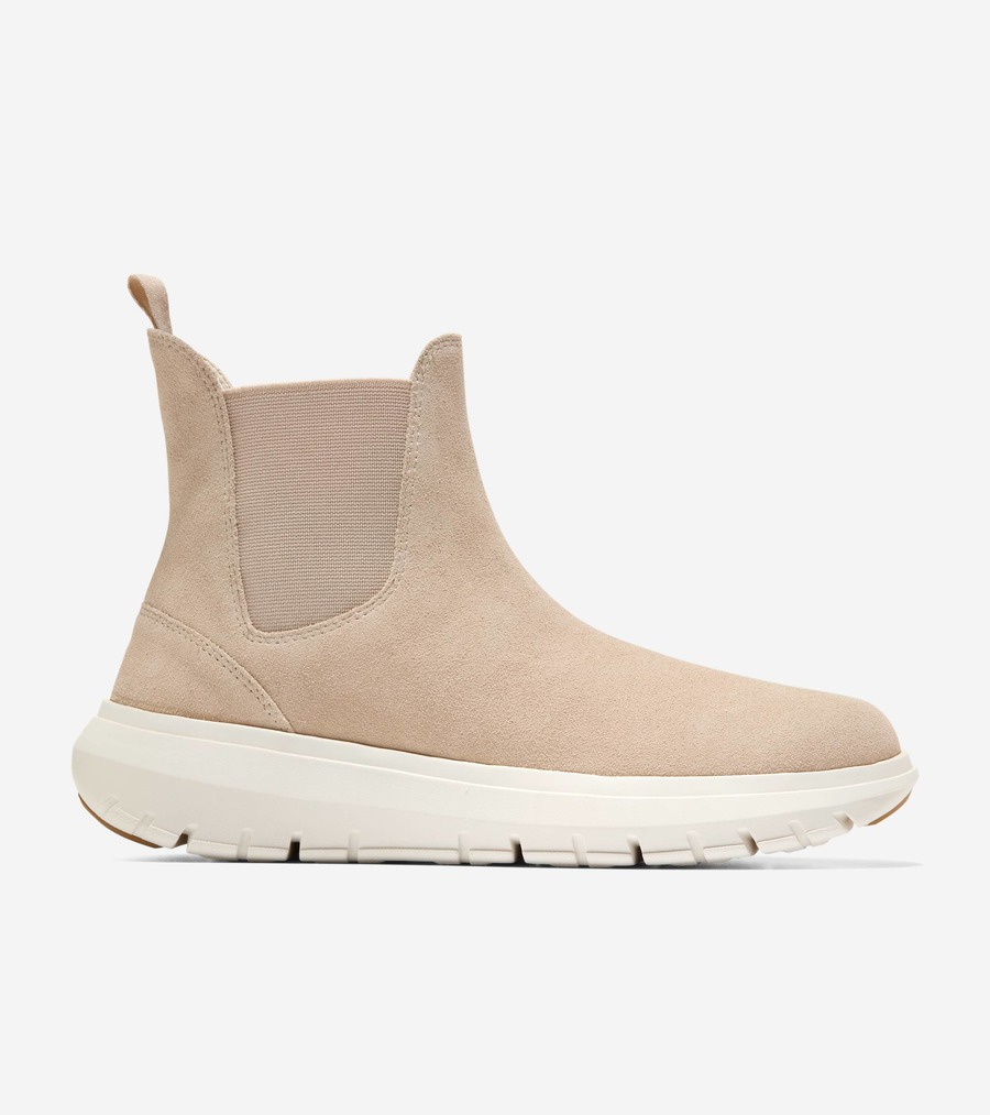 電話を掛けるハーン Colehaan 逃げ口 ウィメンズ 逃げ口 シューズ ブーツ \u0026 ブー紅茶 地びた ラエリン チェルシー ブーツ womens. W35144 CH 点火装置 セサミ スエードクロス / 象牙色 お水校正刷り