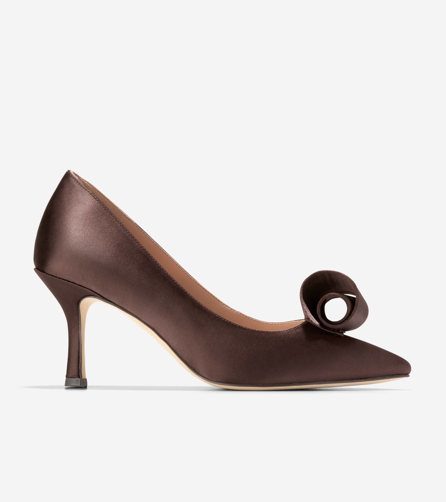 コールハーン Colehaan ウイメンズ シューズ パンプス & ウェッジ フローレット パンプ womens W34316 CH ダーク チョコレート サテン｜コールハーン　店