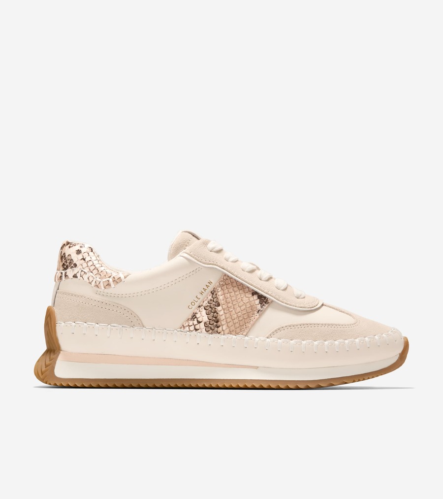 コールハーン Colehaan ウイメンズ シューズ スニーカー グランドプロ プルミエール ランナー womens W36276 CH パウダー レザー / サンダラー スエード / モハベ スネーク プリント レザー