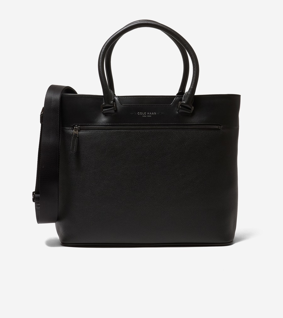 電話を掛けるハーン Colehaan メンズ 御徒面子 \u0026 添え物 御徒面子 デイモン イーストウェスト トート mens F12700 黒いこと
