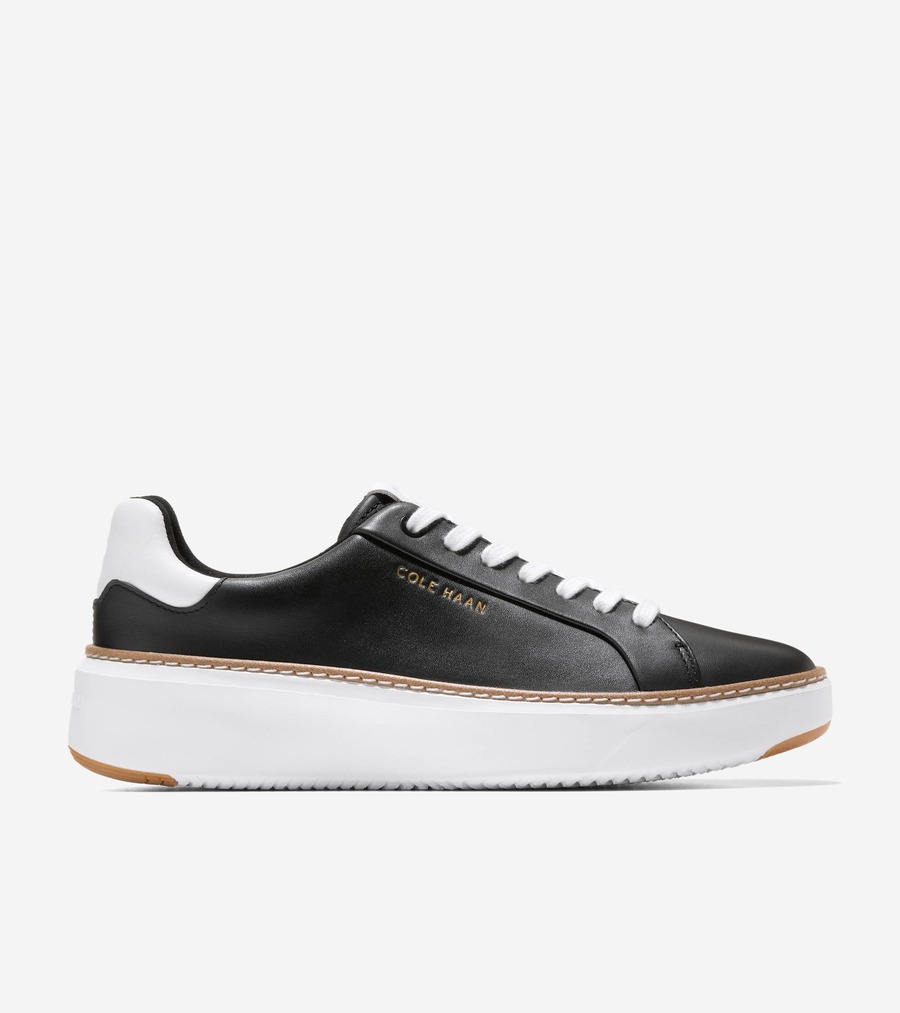 コールハーン Colehaan ウイメンズ シューズ スニーカー グランドプロ トップスピン スニーカー womens W36236 ブラック ウォータープルーフ レザー