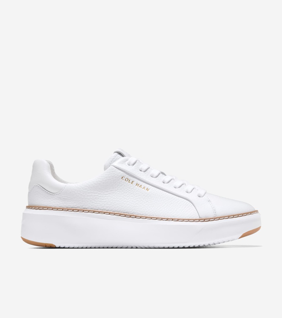 コールハーン Colehaan ウイメンズ シューズ スニーカー グランドプロ トップスピン スニーカー womens W36238 ホワイト ウォータープルーフ レザー