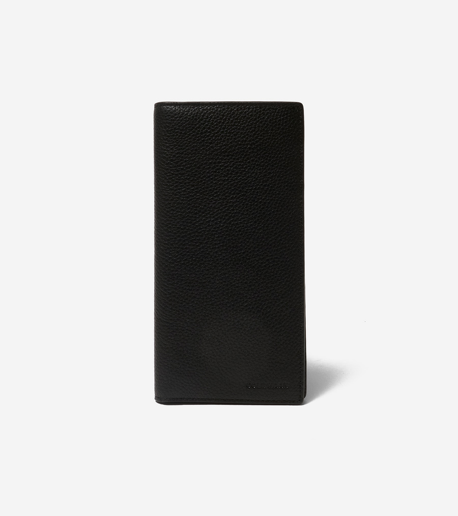 電話を掛けるハーン Colehaan 逃げ口 メンズ 逃げ口 御徒面子 \u0026 付属品 紙入れ ロング か細い ウォレット mens. F12940 黒いこと