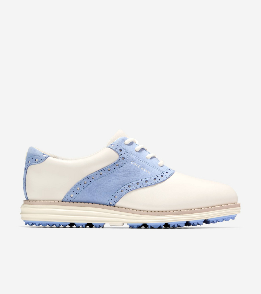 電話を掛けるハーン Colehaan ウイメンズ シューズ スニーカー 事あたらしい競技場 サドル ゴルフ womens W35245 象牙色 / ハイドレンジア / 象牙色 お水 校正刷り