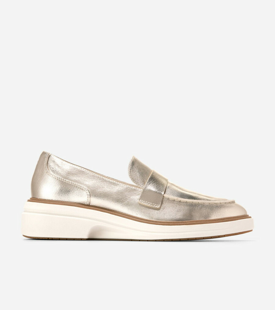 電話を掛けるハーン Colehaan ウイメンズ シューズ 置き目毛皮 \u0026 モカシン 事あたらしい競技場 シティスペクター 置き目毛皮 womens W35368 ホンブルグ帽 ゴールド なめし革