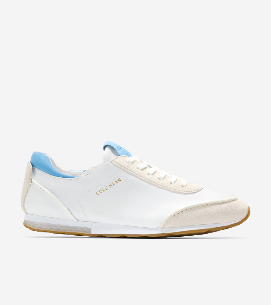 コールハーン Colehaan ウイメンズ シューズ スニーカー グランドプロ ロープロファイル ランナー エナジーウィーブ womens W36239 ホワイト レザー / シルバー バーチ / アジュール ブルー スエード 20,592円