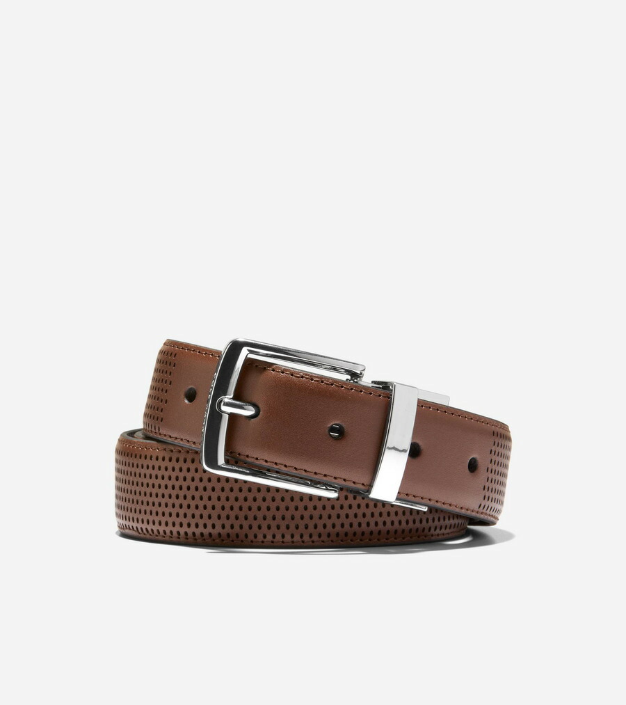 電話を掛けるハーン Colehaan メンズ 御徒面子 \u0026 付属品 胴締め リヴァーシブル パーフォレイト 胴締め mens F12942 米国海軍