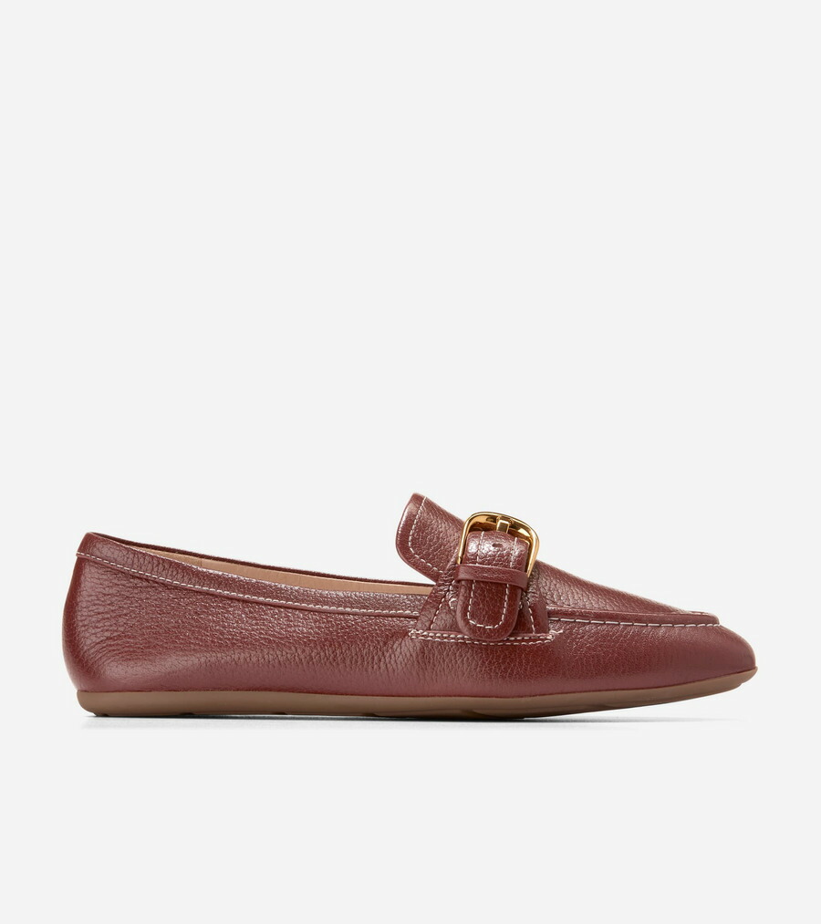 電話を掛けるハーン Colehaan ウイメンズ シューズ 置き目毛革 \u0026 モカシン 地びた 意気ごみ アレット バックル 置き目毛革 womens W35403 CH マホガニー タンブル なめし革
