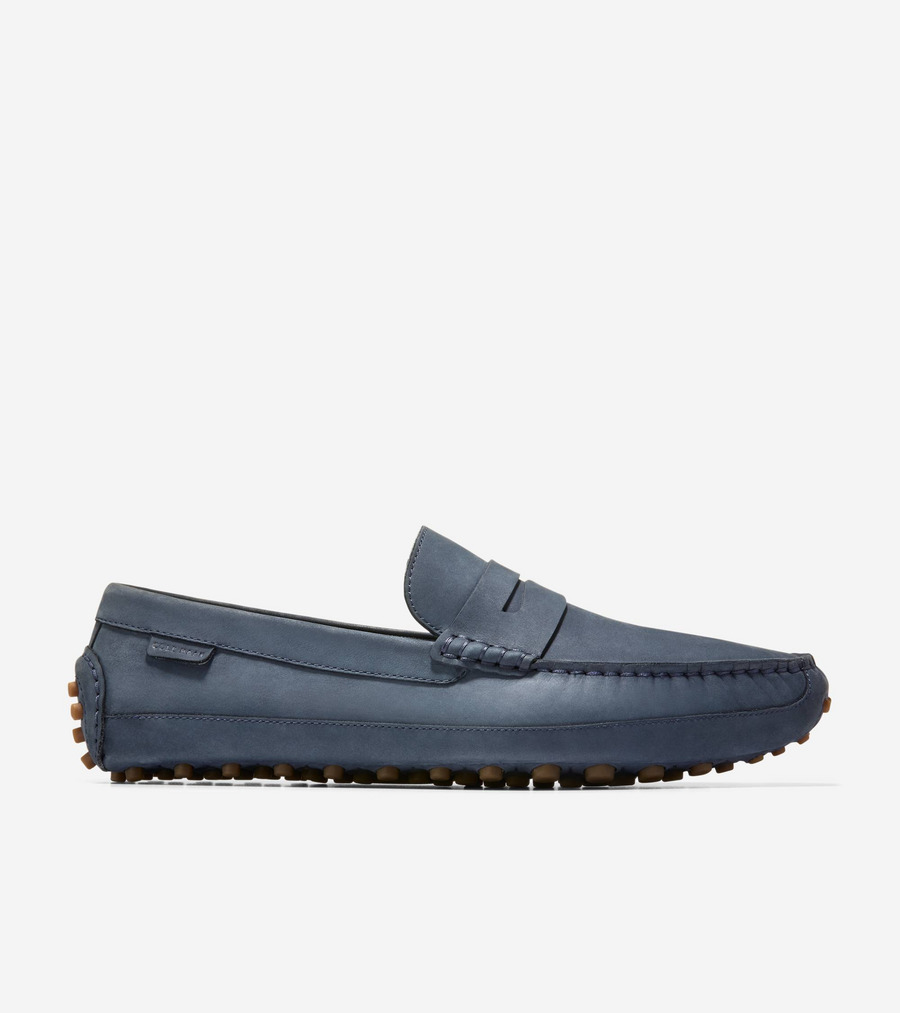 コールハーン Colehaan メンズ シューズ ローファー \u0026 ドライバー デイビス グランド ペニー ドライビング ローファー mens C42357 ネイビーブレザーヌバック/ガム