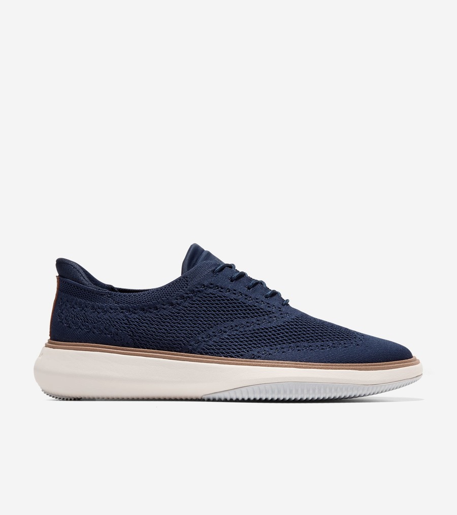 コールハーン Colehaan メンズ コレクション スティッチライト グランド フェーズ スティッチライト クイックオン オックスフォード mens. C43916 マリンブルー/ナチュラル/アイボリー|コールハーン 店