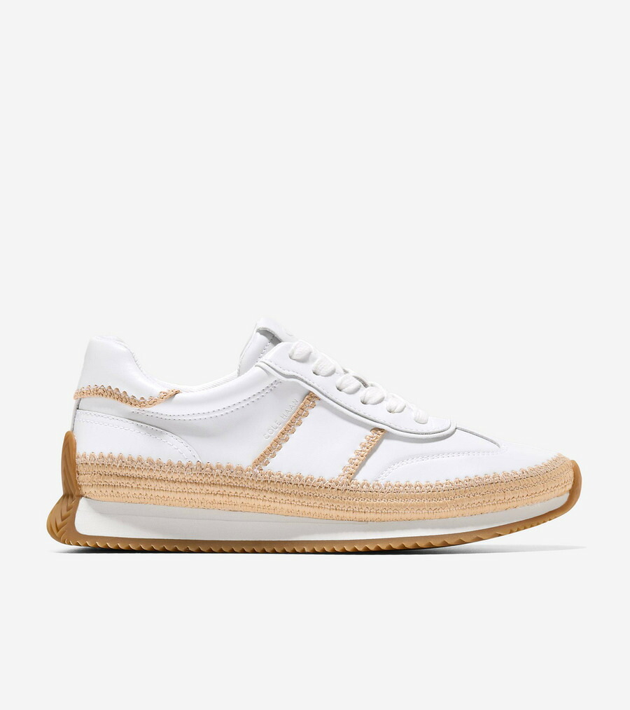 電話を掛けるハーン Colehaan ウイメンズ シューズ スニーカー 競技場労働者階級 プルミエール 走者 womens W35026 白いこと / 自然的 ラフィア