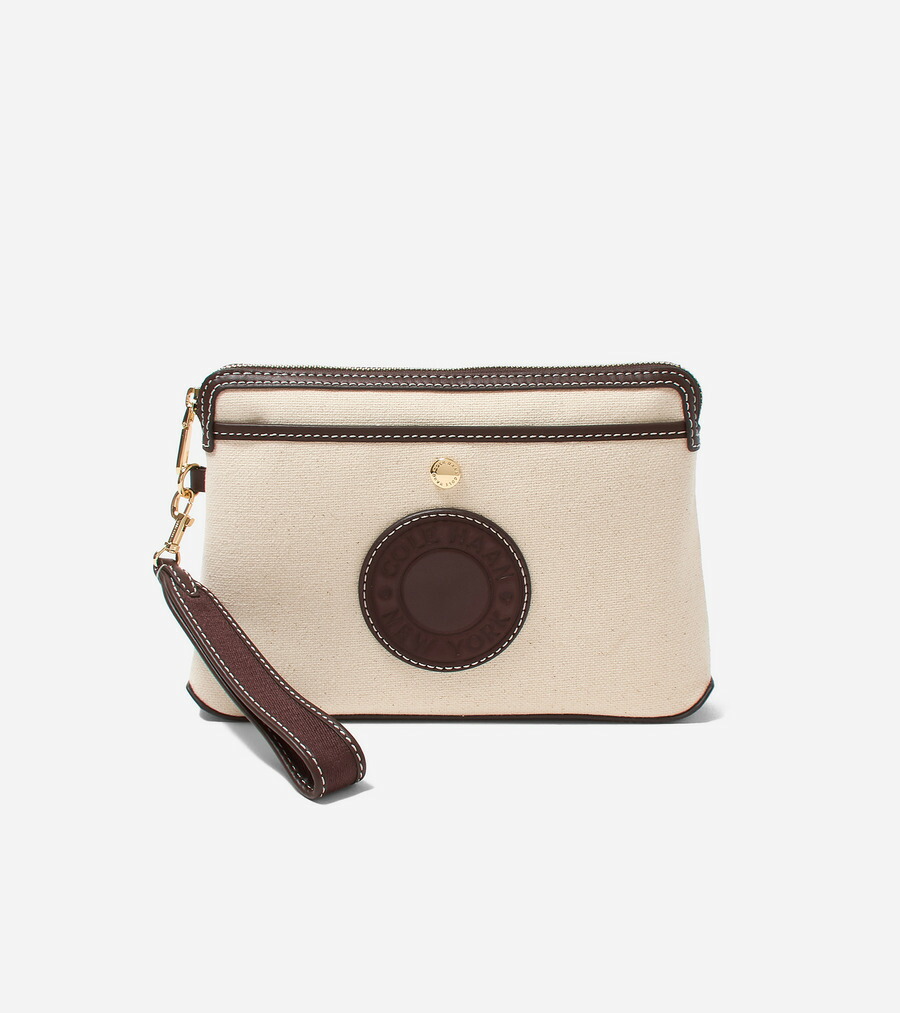 コールハーン Colehaan ウイメンズ バッグ & アクセサリー 財布 & ポーチ アマガンセット キャンバス ポーチ womens U08451 ナチュラルキャンバス
