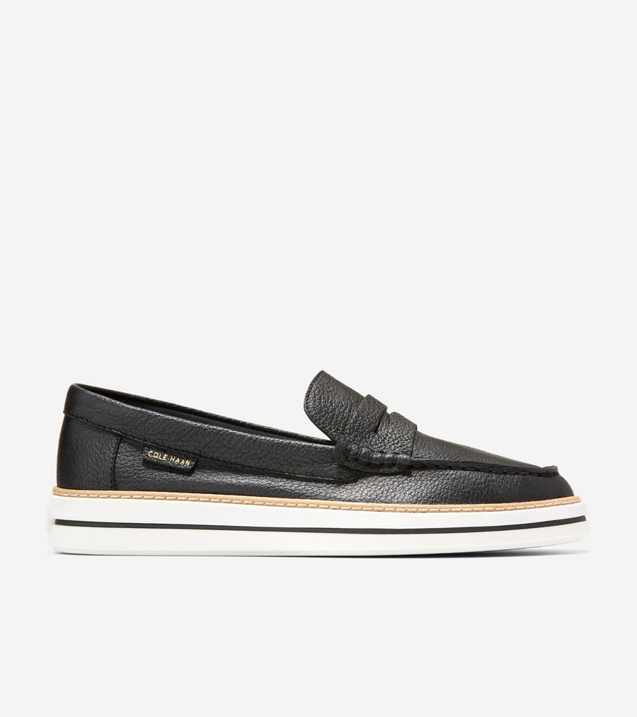 電話を掛けるハーン Colehaan ウイメンズ シューズ 置き目毛革 \u0026 モカシン まさかの時 ロングウィークエンダー ペニー 置き目毛革 womens W35593 黒いこと なめし革