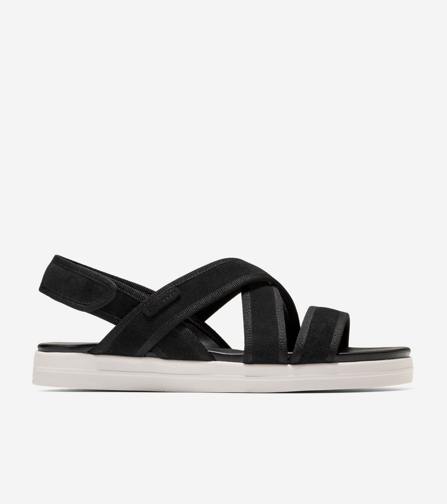 コールハーン Colehaan アウトレット ウィメンズ アウトレット シューズ サンダル ナンタケット ドリフト サンダル womens. W36424 ブラック スエード / ブラック グログラン