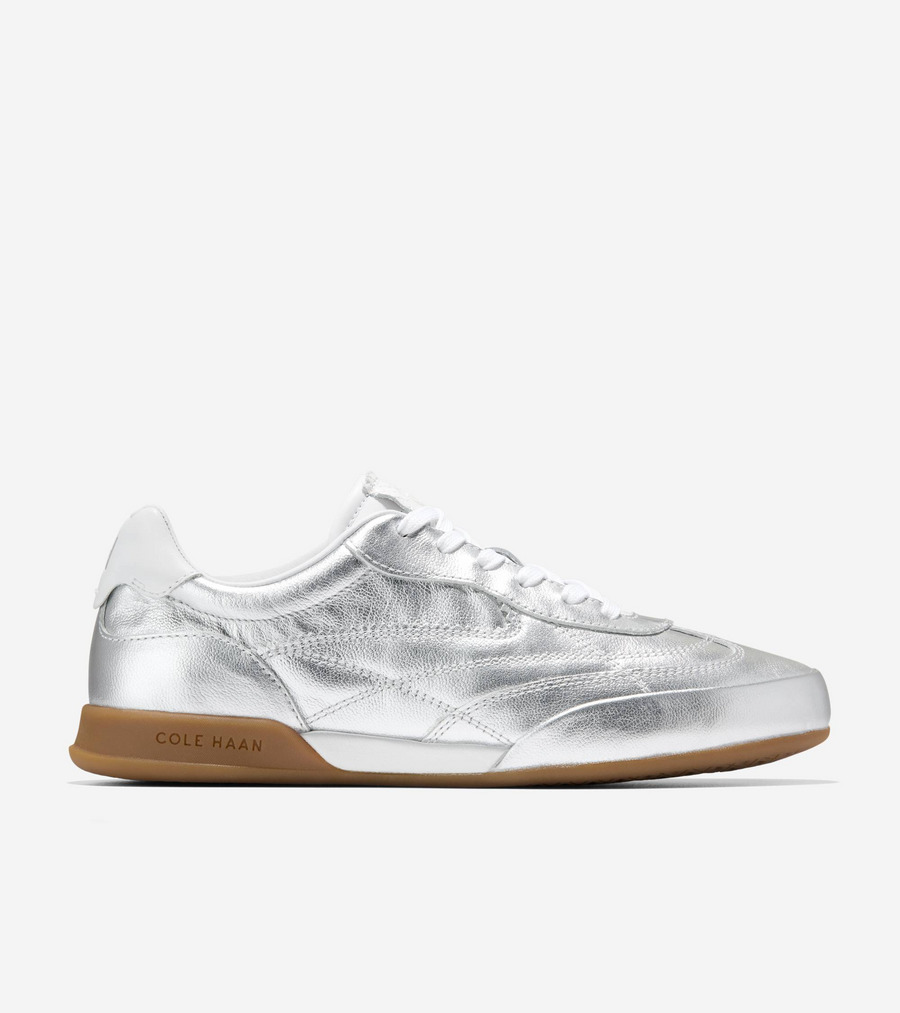 電話を掛けるハーン Colehaan ウイメンズ シューズ スニーカー 地びた労働者階級 芝生 2.0 womens W36555 しろがね色 なめし革 / 白いこと なめし革