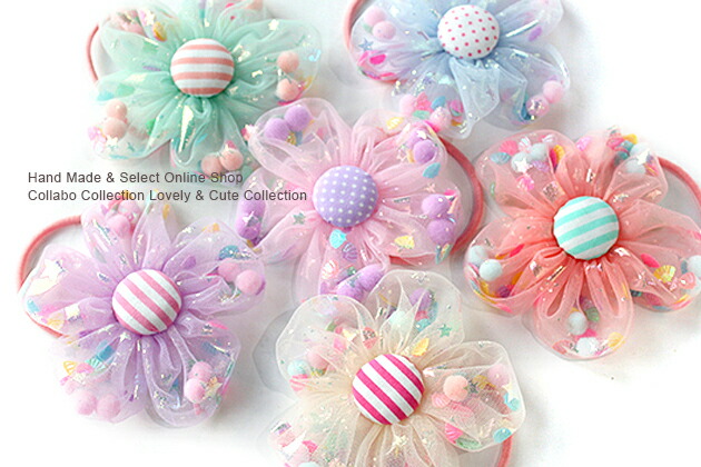 【T-82】チュールヘアゴム　ゆめからヘアゴム　キッズヘアゴム　キッズヘアリボン 【T-82】チュールヘアゴム　ゆめからヘアゴム　キッズヘアゴム　キッズヘアリボン