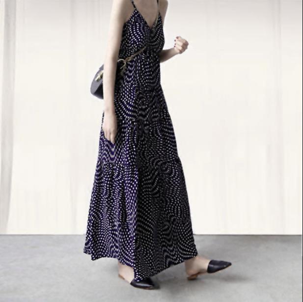 楽天市場 キャミワンピース ワンピース マキシ丈ワンピース 夏 リゾート ワンピース 海 ハワイアン マキシワンピ レディース 着痩せ効果 コラボファッション